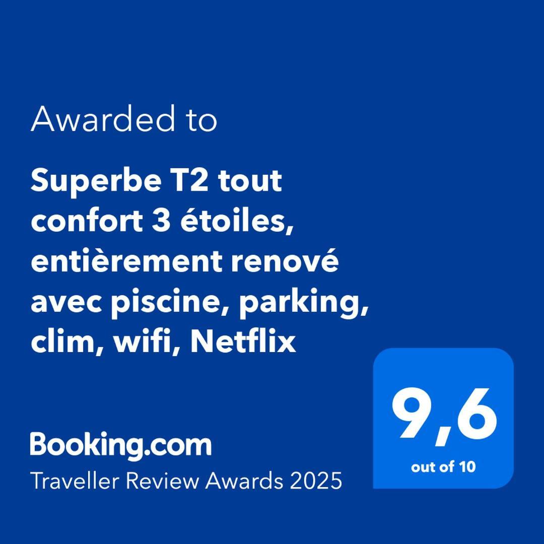 Superbe T2 Tout Confort 3 Etoiles, Entierement Renove Avec Piscine, Parking, Clim, Wifi, Netflix La Grande-Motte Exterior foto
